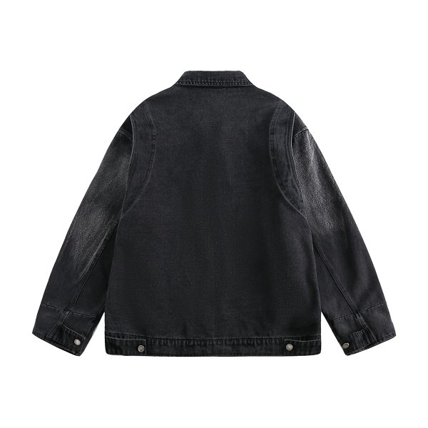 1787656118901484.jpg W121 Men's 14.6 OZ Oversized Zip‑up Pin‑badge Denim Jackets