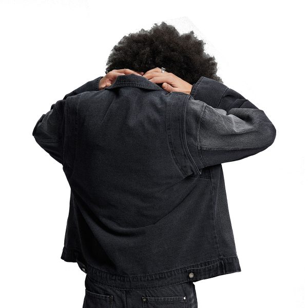 1787656154637036.jpg W121 Men's 14.6 OZ Oversized Zip‑up Pin‑badge Denim Jackets