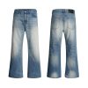 Q213  Men's 14 OZ 100% Cotton Classic Five Pockets Bootcut Jeans