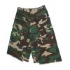 8486 Men's 9.8 OZ 100% Cotton Baggy Military Ripstop Camo Cargo Cropped Capri Pants
