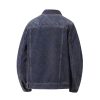 Y1506 Men's Chenille Tone‑on‑Tone Jacquard Denim Jackets