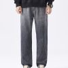 Men's 13.5 OZ Enzyme Stone Ombré Wash Regular Straight Jeans