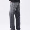Men's 13.5 OZ Enzyme Stone Ombré Wash Regular Straight Jeans