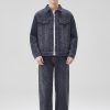 Y1506 Men's Chenille Tone‑on‑Tone Jacquard Denim Jackets