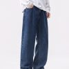 6823 Men's 11.8 OZ Cleanfit Stone Wash Relaxed Straight Jeans