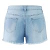 1788128105277989.jpg Women's 10.8 OZ High Rise Ripped Distressed Raw Hem Denim Shorts