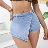 1788146325216753.jpg 35816 Women's 10.8 OZ Y2K Stretch Silver Metal Studs Denim Skort