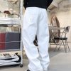H3716 Men's 10.6 OZ Wide Leg Raw White Jeans