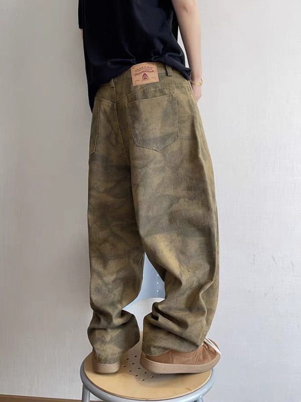 1788616150705936.jpg CAMO002 Men's Camo Digital All Over Printing Baggy Wide Leg Pants