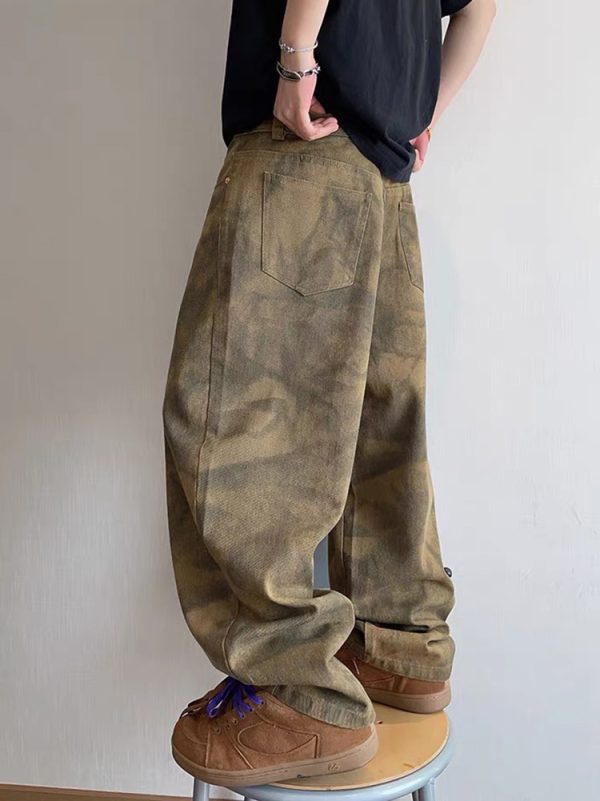 1788616170326329.jpg CAMO002 Men's Camo Digital All Over Printing Baggy Wide Leg Pants