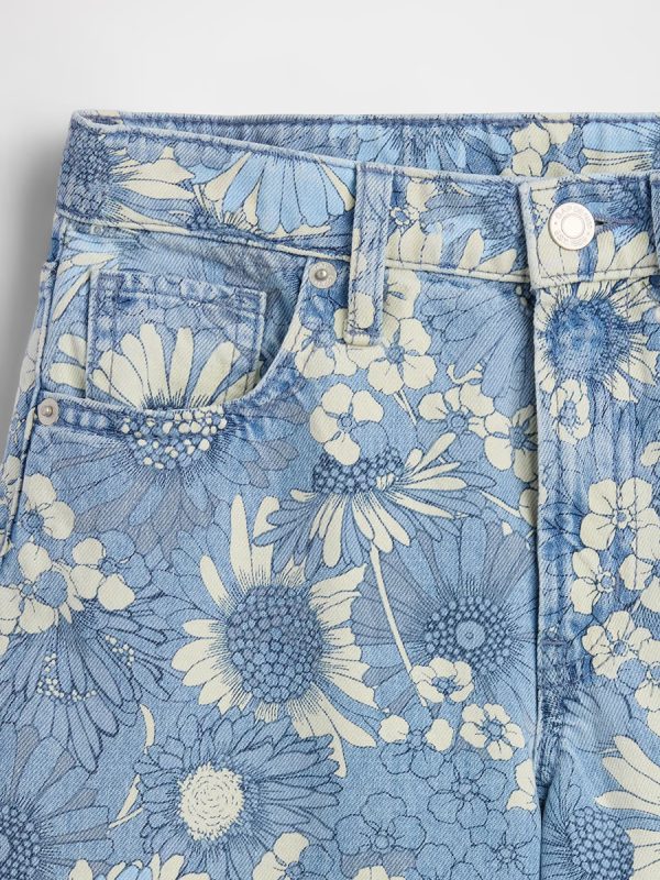 1788717009590707.jpg 10 OZ Big Girls Vintage Hippie Y2K Low Rise All‑over Digital Floral Printing Baggy Jeans