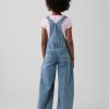 1788720382524410.jpg 10.2 OZ Big Girls Vintage Workwear Baggy Barrel‑Leg Denim Overalls