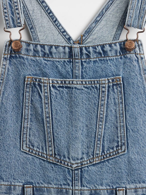 1788720410322200.jpg 10.2 OZ Big Girls Vintage Workwear Baggy Barrel‑Leg Denim Overalls