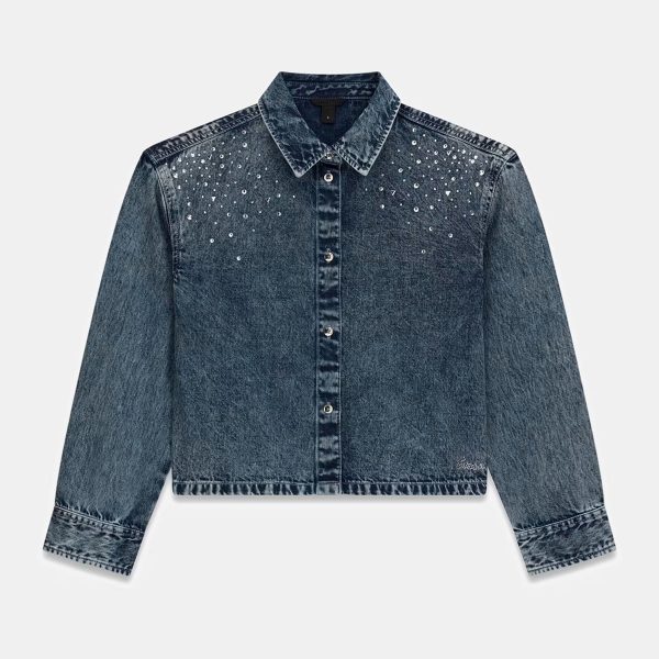 1788747691607832.jpg 11.8 OZ Little Girls Vintage Cropped Acid Wash Rhinestone Denim Jackets