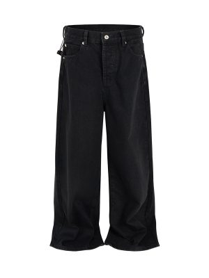 TJ149 Men's 13.6 OZ Solid Black Classic Five Pockets Baggy Jeans