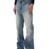 Q213  Men's 14 OZ 100% Cotton Classic Five Pockets Bootcut Jeans