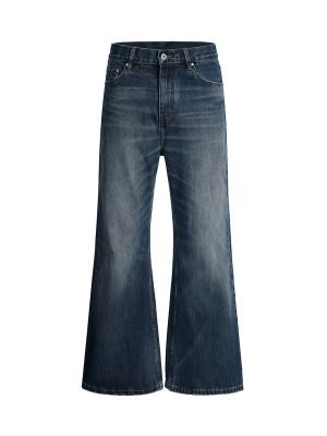 Q215  Men's 14.5 OZ 100% Cotton Classic Five Pockets Bootcut Jeans