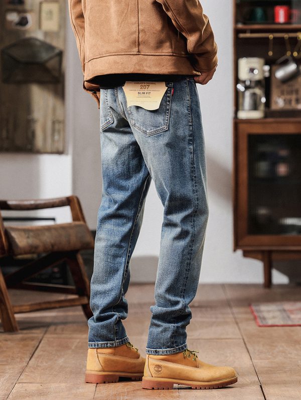 5067  Men's 12.8 OZ Selvedge Slim Fit Straight Denim Jeans