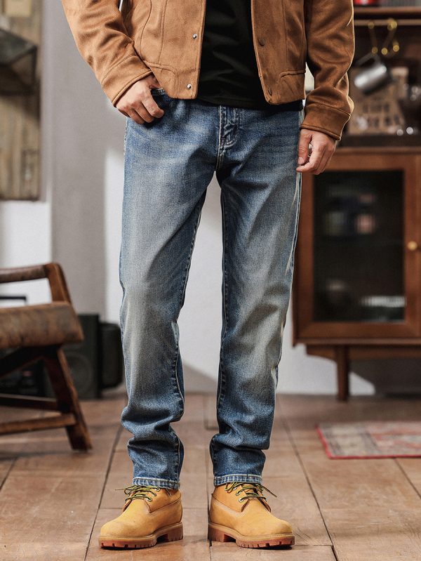 5067  Men's 12.8 OZ Selvedge Slim Fit Straight Denim Jeans