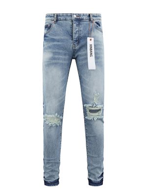 1788833277957760.jpg PB105 Men's 10.6 oz Stretch Destroyed Ripped Skinny Fit Jeans