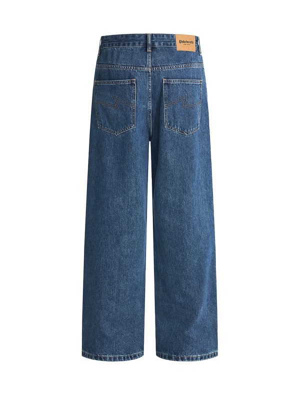 6823 Men's 11.8 OZ Cleanfit Stone Wash Relaxed Straight Jeans