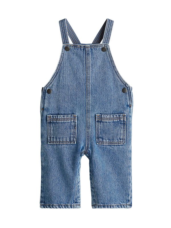 Baby Girls 9 OZ Lyocell Bib Denim Overalls