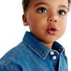 1788964872204896.jpg Baby Boys 6.6 OZ Classic Minimal Casual 100% Cotton Long Sleeve Denim Shirts