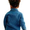 1788964877852978.jpg Baby Boys 6.6 OZ Classic Minimal Casual 100% Cotton Long Sleeve Denim Shirts