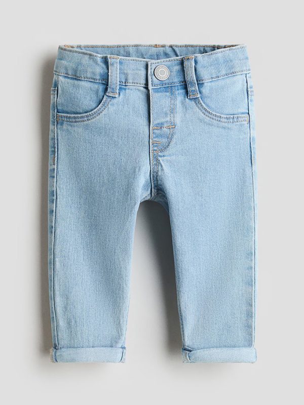 1788969446511315.jpg Toddler Boys 9 OZ Minimalist Stretch Slim Fit Straight Leg Rolled Cuff Jeans