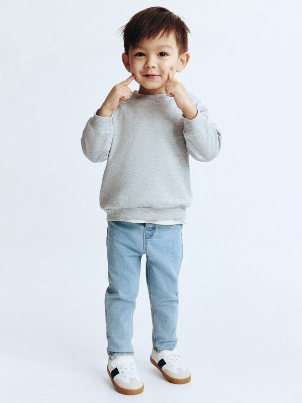 1788969464290649.jpg Toddler Boys 9 OZ Minimalist Stretch Slim Fit Straight Leg Rolled Cuff Jeans