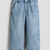 HMKD021  Daisy Wide Leg Paper-Bag Jeans Cotton 100%  2-8