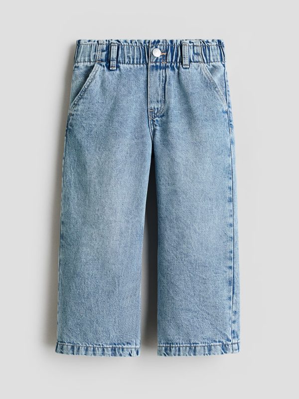 HMKD021  Daisy Wide Leg Paper-Bag Jeans Cotton 100%  2-8