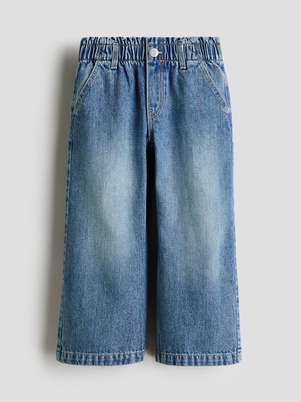 HMKD021  Daisy Wide Leg Paper-Bag Jeans Cotton 100%  2-8