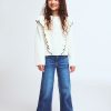 HMKD024  Wide-Leg Jeans  Cotton 78%, Polyester 21%, Spandex 1%  2-8