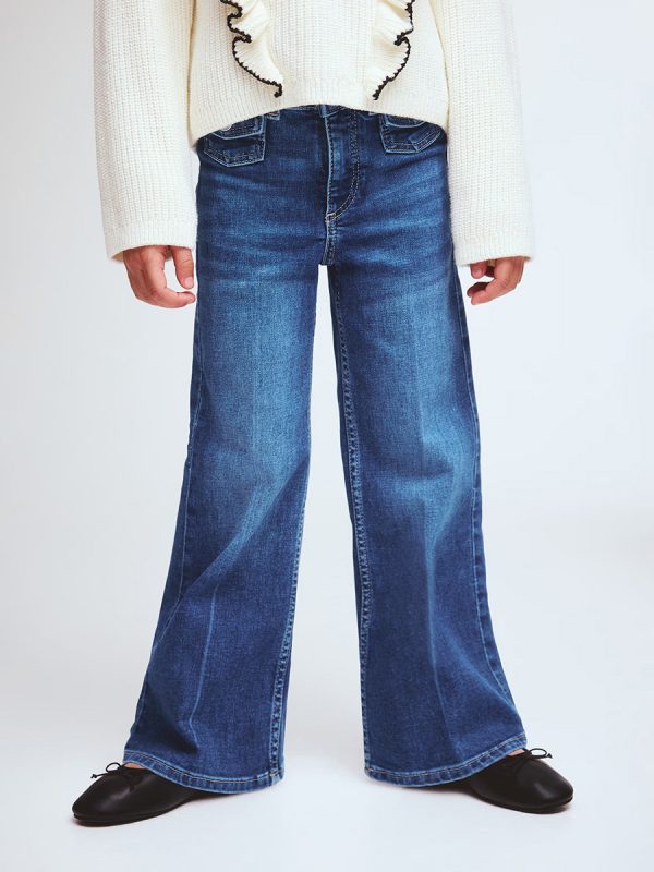 HMKD024  Wide-Leg Jeans  Cotton 78%, Polyester 21%, Spandex 1%  2-8