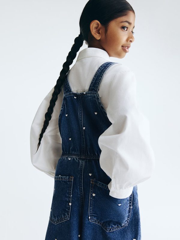 1789054968557651.jpg HMKD032 Patterned denim dungarees Cotton 100% 2-8