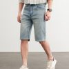 1789957754654285.jpg D501 Men's 10.8 OZ Slim Straight Fit Denim Bermuda Shorts Jorts