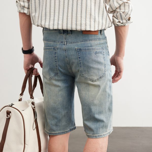 1789957782811499.jpg D501 Men's 10.8 OZ Slim Straight Fit Denim Bermuda Shorts Jorts