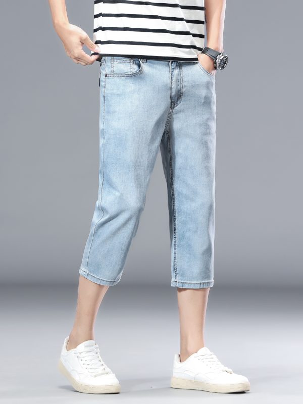 1789958006987045.jpg 894 Men's 10.8 OZ Stretch Slim Fit Denim 7/10 Length Capris Jeans