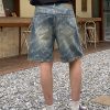 1790068416617823.jpg 6553 Men's Summer 12.7 oz Lyocell Baggy All‑Over Printing Denim Shorts