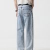 19911  Men's 13 OZ Relaxed Straight Acid Snow Wash Beaded Jeans