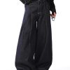 3066 Men's 10.8 OZ Baggy Raw Dark Indigo Denim Pleated Balloon Jeans