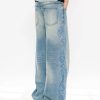 EMBD002 Men's 15 OZ 3D Raised Cord Embroidery Wide Leg Jeans
