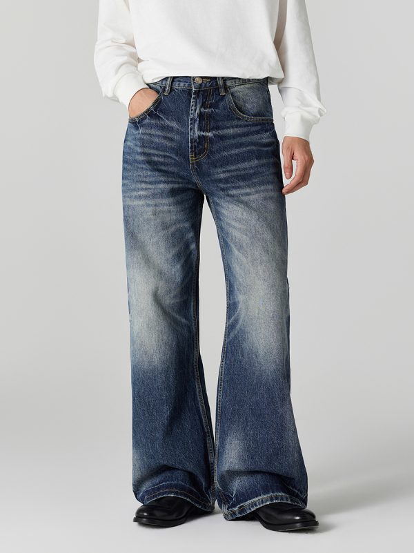 1790222477146656.jpg DL3111 Men's 12.2 OZ Vintage Faded Wash Bootcut Jeans