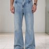 1790321743722089.jpeg T-GJ019 Men's 13.5 OZ High Rise Light Stone Wash Flare Jeans