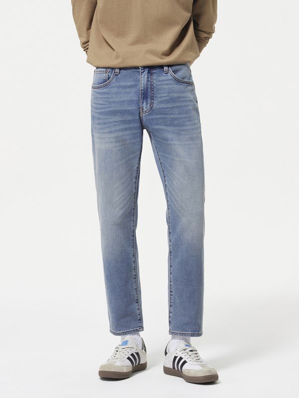 1790407042184760.jpg 5003 Men's 10.8 OZ Stretch Slim Straight Ankle Length Jeans