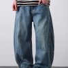 PL2268  Men's 12.8 OZ Vintage Light Wash Baggy Balloon Jeans