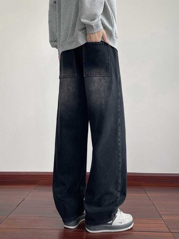 1791429443957310.jpg LL693R1 Men's 11 OZ Elastic Waist Winter Fox Fleece Lined Jeans