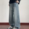 LL693R1  Men's 11 OZ Elastic Waist Winter Fox Fleece Lined Jeans