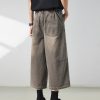 721  Men's Dyed Back‑half Elastic Waistband 8/10 Length Cropped Jeans